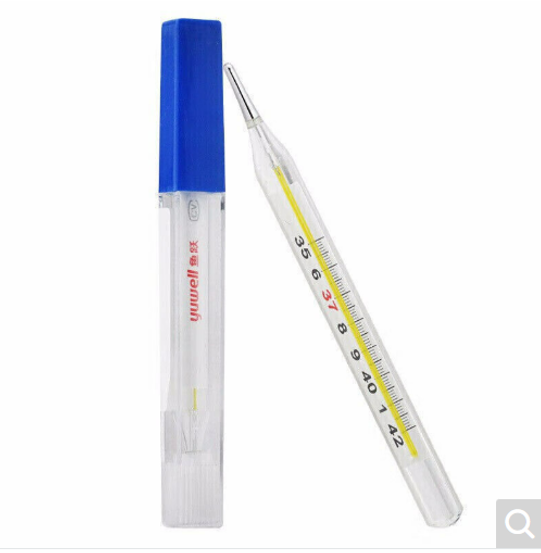 鱼跃玻璃温wen度du计计CRW-231盒50起订