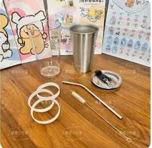 不锈钢吸管款双份水杯改造物料