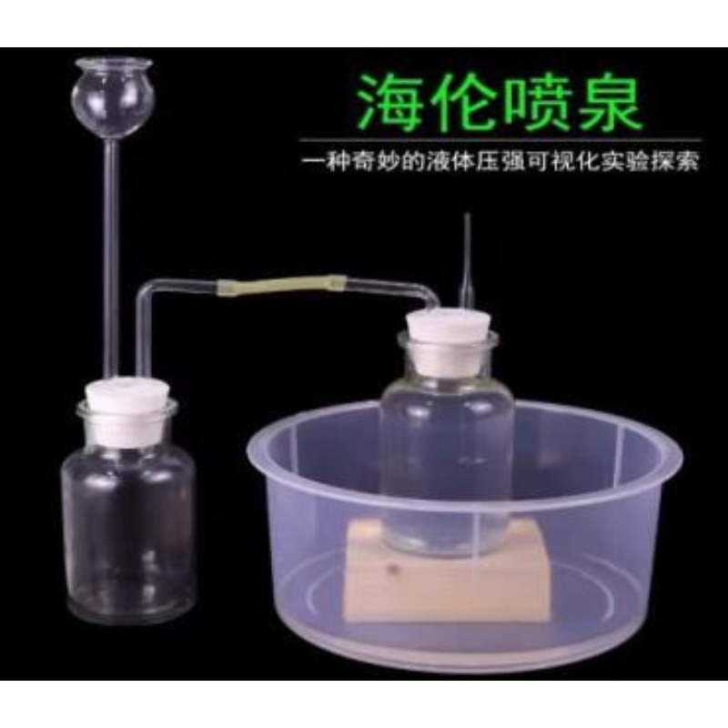 海伦喷泉装置（导管、集气瓶、长颈漏斗）