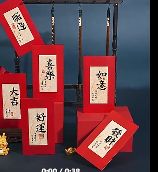 红包加厚金葱红包5个装