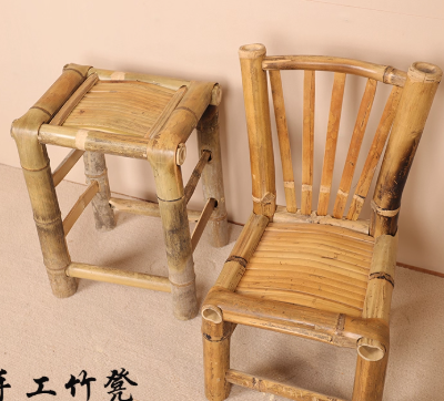 手工竹凳子