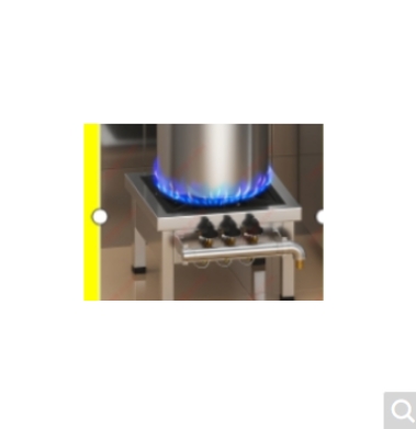 国产 304不锈钢 银色 燃气单眼矮汤炉