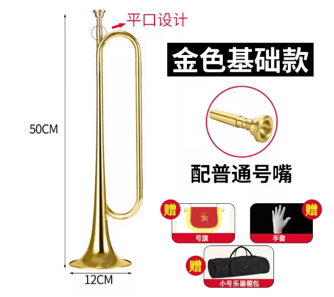 小号乐器青年号 金色（基础款）配原装号嘴