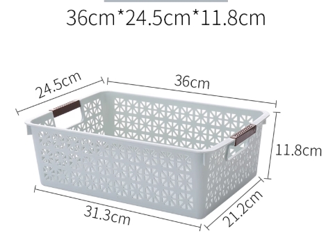 收纳篮 36cm*24.5cm*11.8cm 灰色