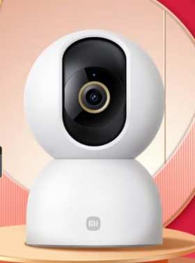 小米小米智能摄像机3云台版+256GB存储卡 500万像素3K超微光全彩AI人形侦测手机查看双频家用摄像头