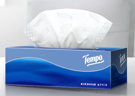 得宝 盒装抽纸 T2274 90抽三层盒装面纸