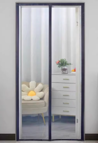 纯色灰金刚网纱帘 220x102