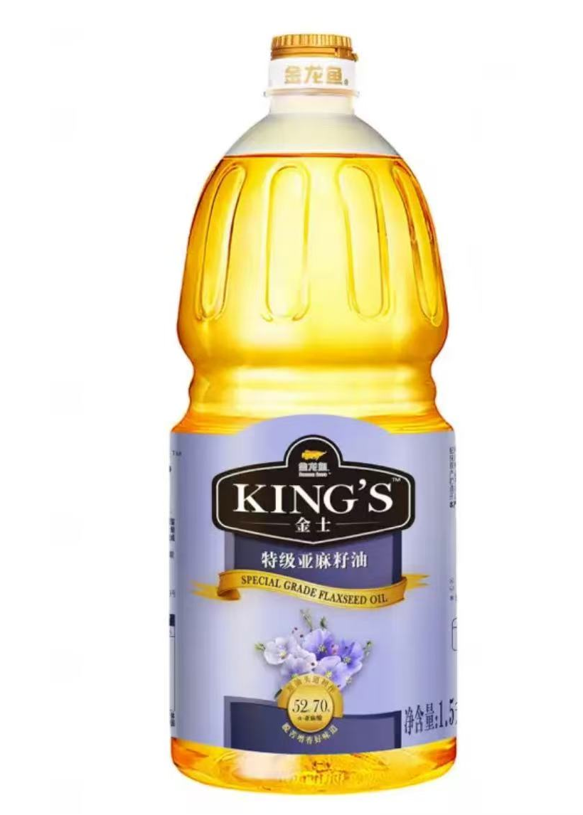 金龙鱼亚麻籽油 King’s亚麻籽油1.5L
