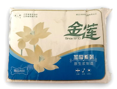 金莲 400草本方形卫生纸 360g  20包 /箱