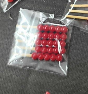 仿真糖葫芦配件4颗糖葫芦