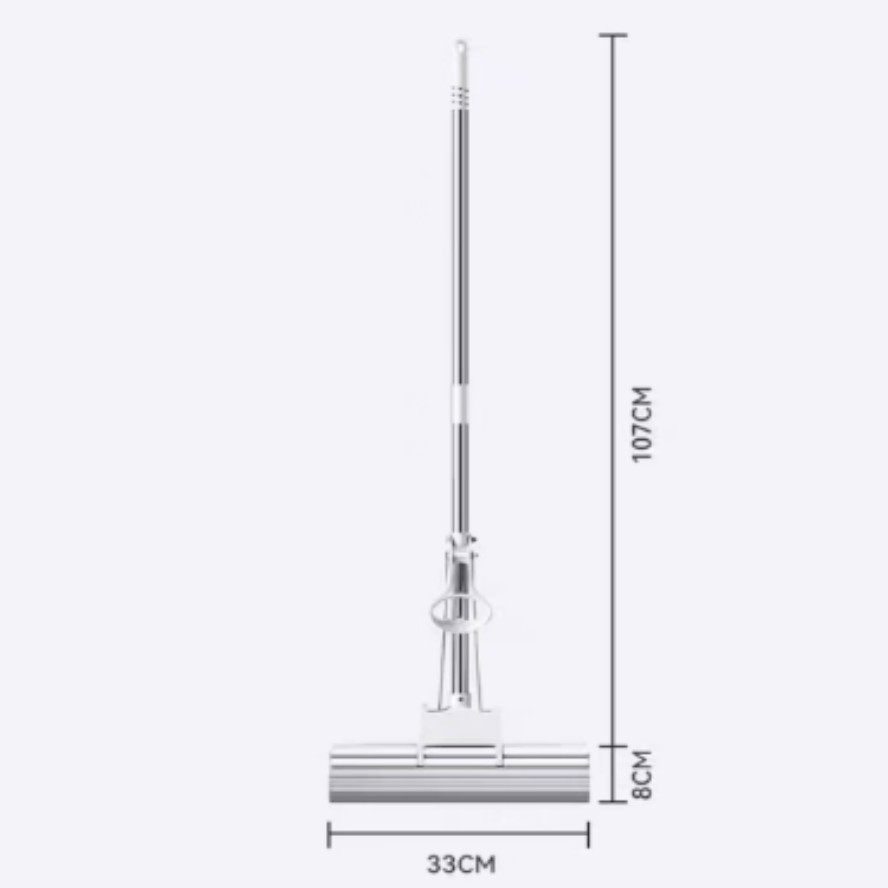 太太乐 胶棉拖把33cm 双排滚轮