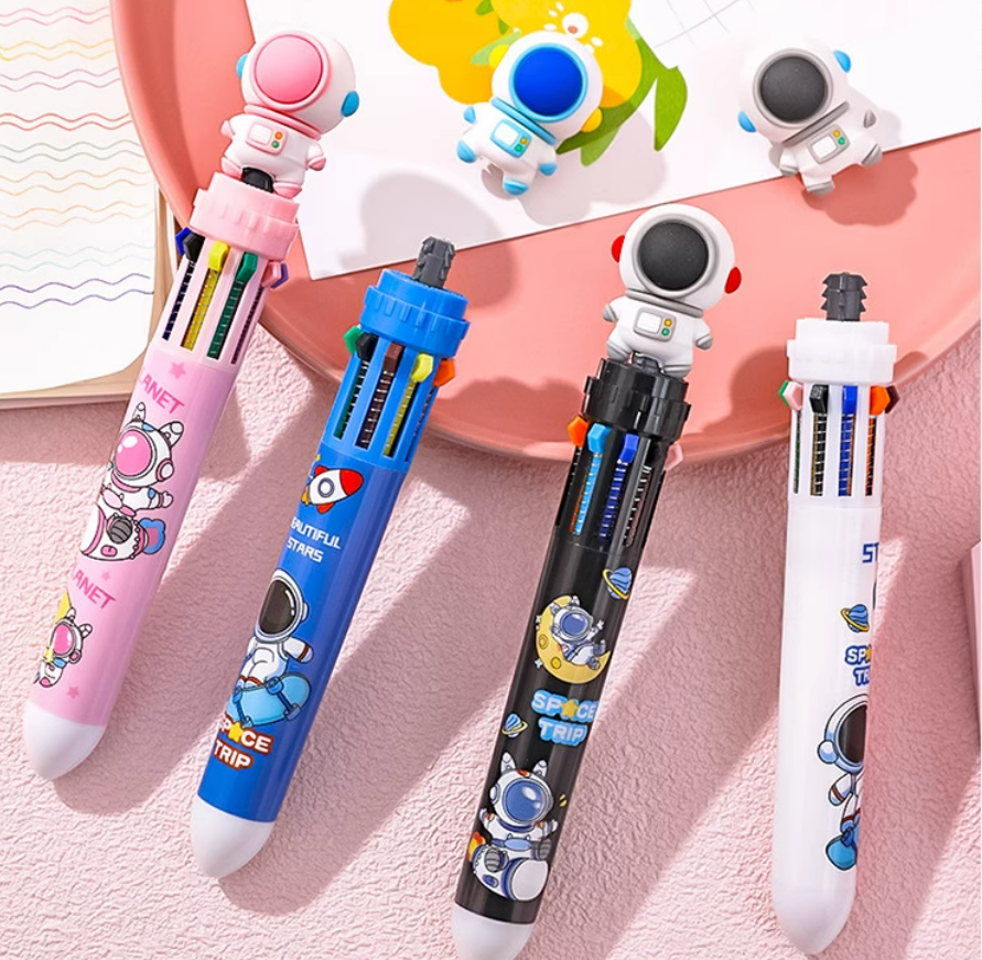 宇航员十色圆珠笔10支