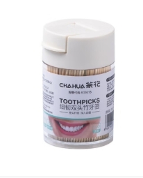 茶花 牙签314005 细韧双头 竹 500支