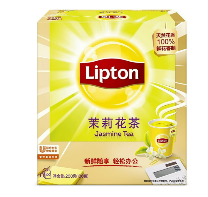 立顿红茶 绿茶 茉莉花茶2g*100包