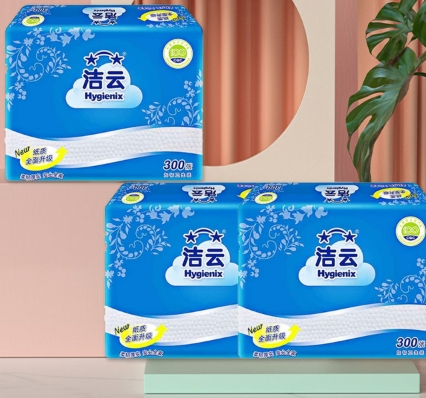 洁云 平板卫生纸 300张 42包/箱