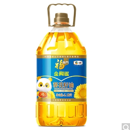 福临门一级压榨葵花籽油6.18L