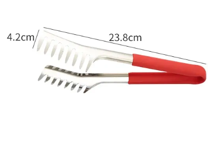 304不锈钢夹子 长24CM（防滑防烫手柄）