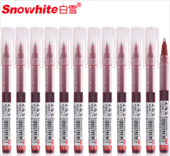 白雪 走珠笔 T15 直液式 0.5mm 红色
