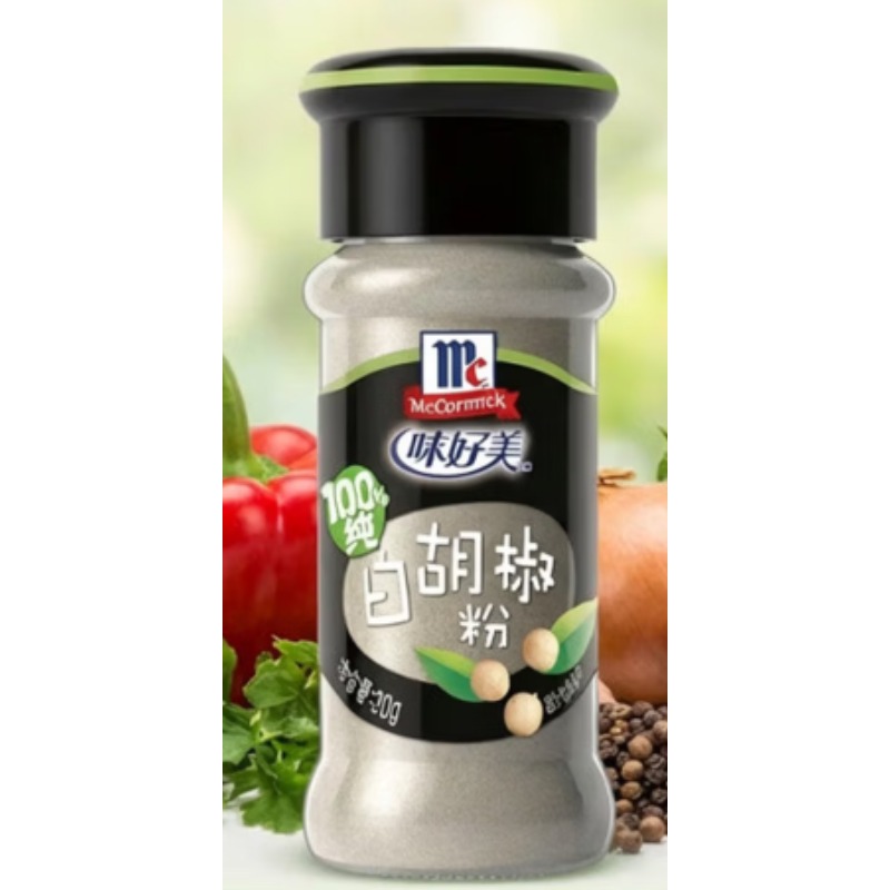 味好美 白胡椒粉 30g/瓶