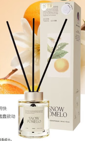 名创优品MINISO/环游花语2.0无火香薰澳大利亚檀香香氛卧室120ml 冰川雪柚-120mL