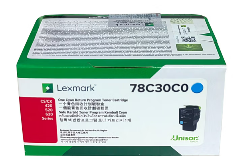 利盟 CX522打印机碳粉墨盒 青色