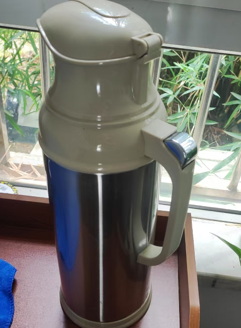清水（SHIMIZU） 不锈钢玻璃内胆热水瓶 SM-3262-200 砂光灰 2.0L