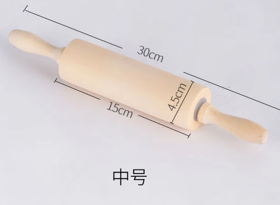 百陶会陶艺滚轴泥板成型擀面杖滚轴长30cm*直径4