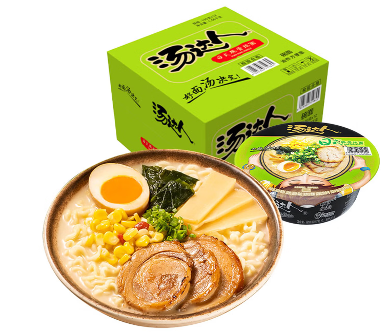统一 汤达人 日式豚骨拉面 130g*12碗