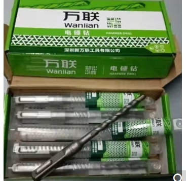 万联四坑方柄冲击电锤钻头6*150