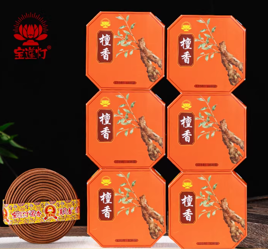 宝莲灯 檀香6盒共60环