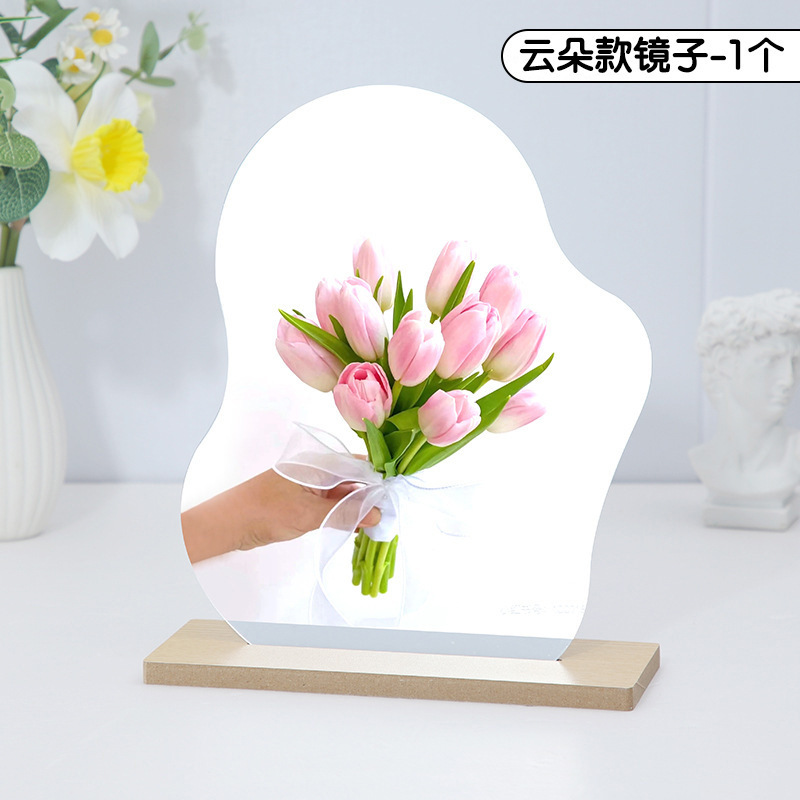 手工diy超轻黏土不规则镜子
