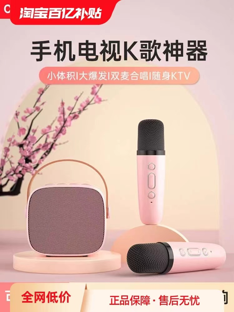 长虹话筒音响一体麦克风家用无线蓝牙