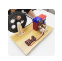 手摇发电机模型幼儿园小学科学探究器材科普实验仪器物理展示教具