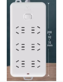 公牛 插排 GN-109K 5m 6位 总控 2017年新国标 白色