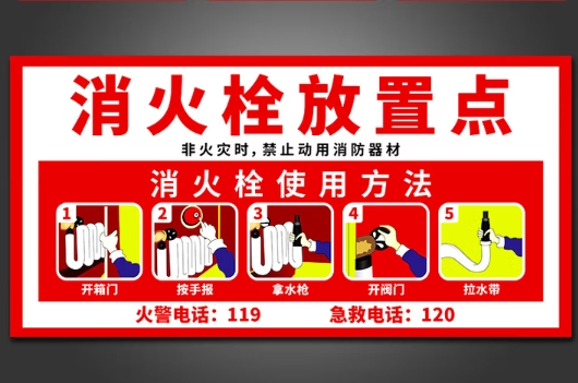 消防栓标签40*20