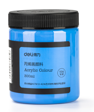 得力73875丙烯颜料 300ml 颜色备注