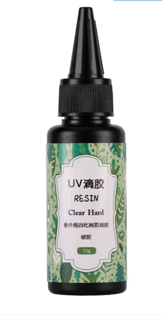 靛律UV胶水晶滴胶ab环氧树脂液体稀稠款速干材料大瓶  UV胶1000g