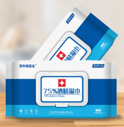 百年修医生 酒精湿巾 含75%酒精 50抽/包 10包/箱