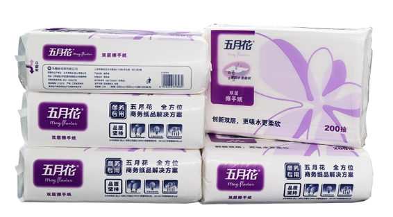 五月花 擦手纸 A182200 200抽*20包 双层