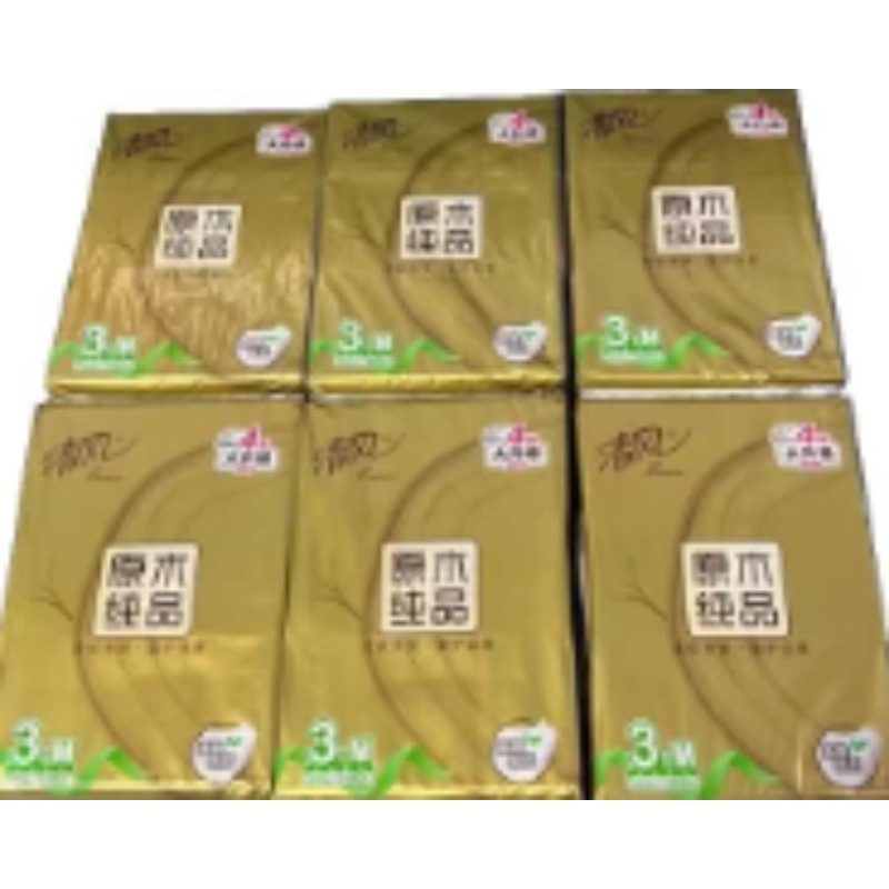 BR34MJ/1*16*3/清风原木金装4层120抽抽纸