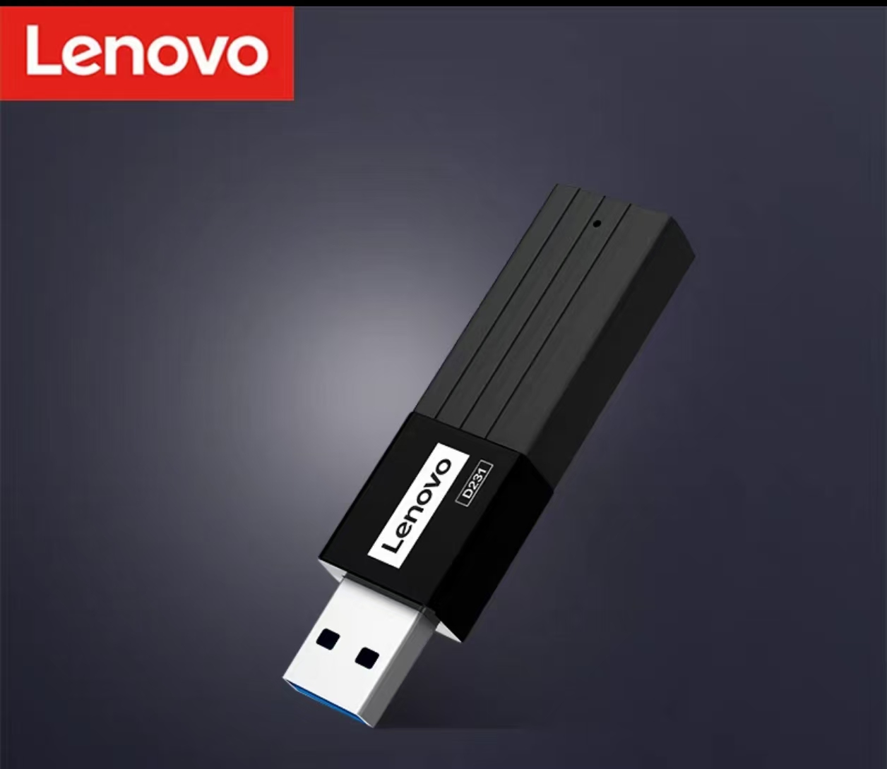 联想读卡器USB2.0TF/SD双卡ka单dan头