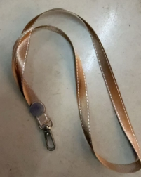 真皮工号牌卡套带挂绳