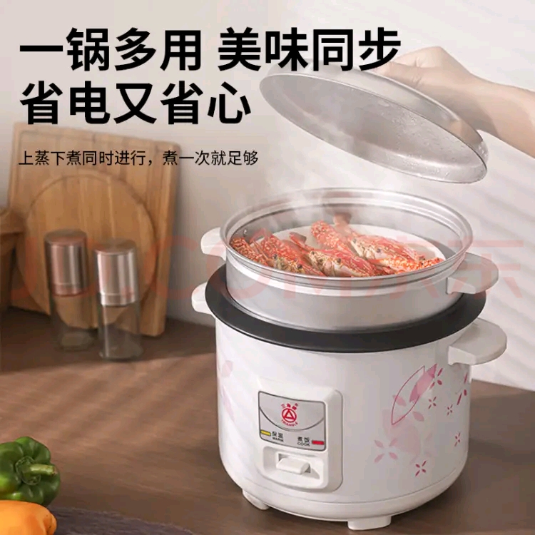 三角牌4L不粘饭一键家用电饭煲（适合3~4人使用）