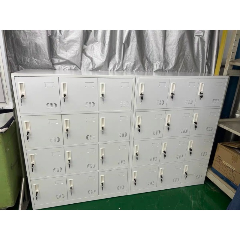 无 9门钢制书包柜整体尺寸：153×100×30    单门尺寸：47×28cm