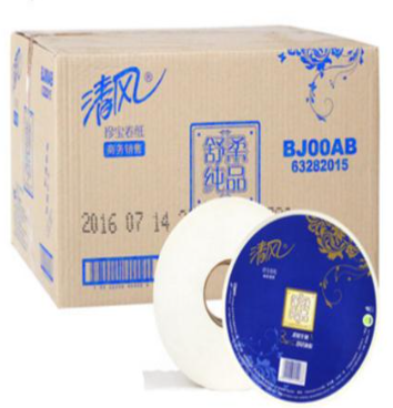 清风BJ00AB纯品3层平纹180米珍宝卷纸