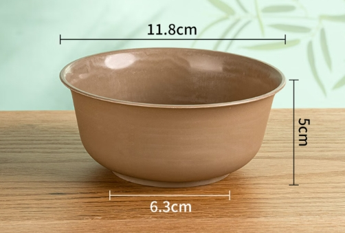 京厽稻壳一次性碗食品50个装