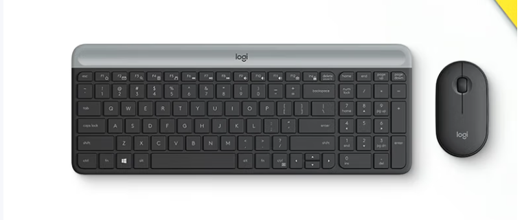 罗技（Logitech）时尚系列 MK470 键鼠套装 无线键鼠套装 超薄 全尺寸 星空灰 带无线2.4G接收器