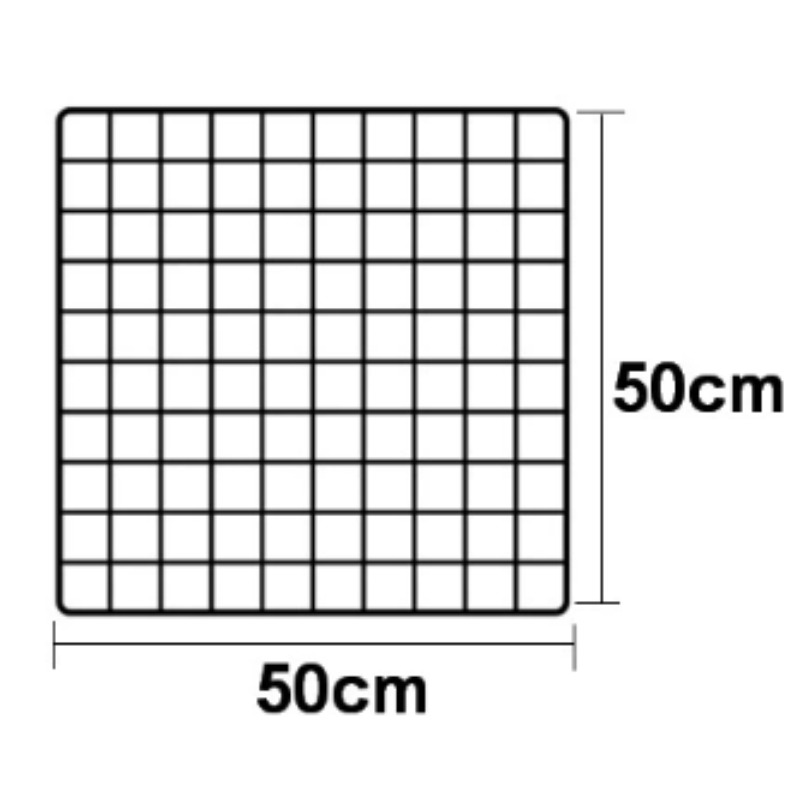 黑色网格置物架 50*50