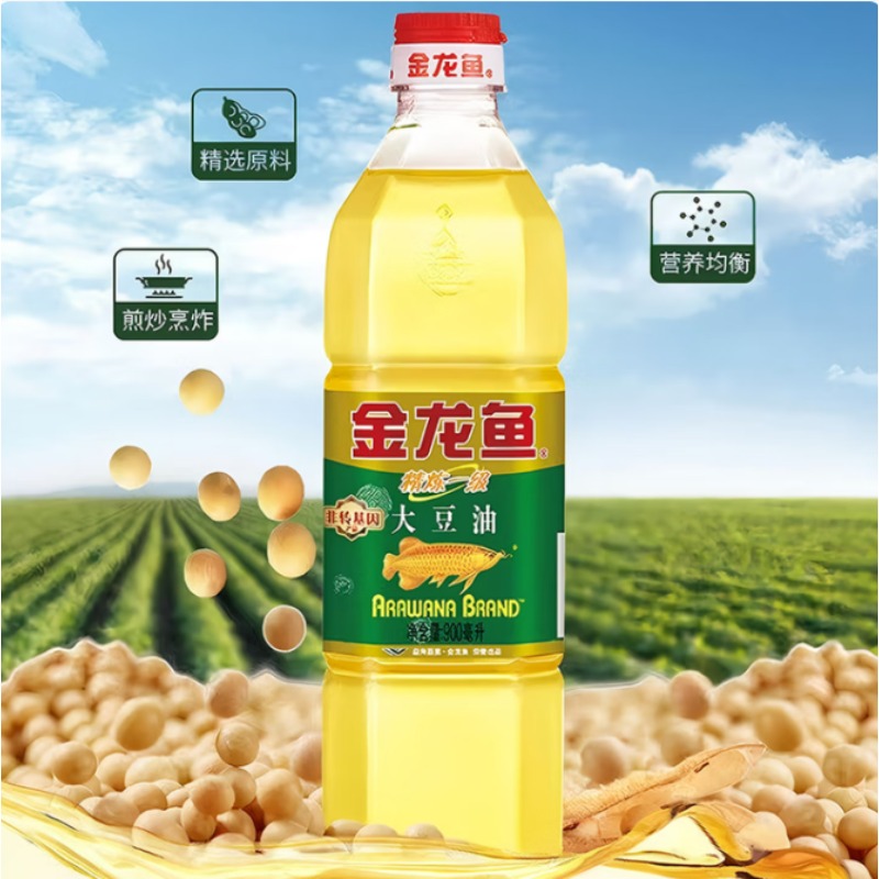 金龙鱼非转基因一级大豆油  900mL*1瓶