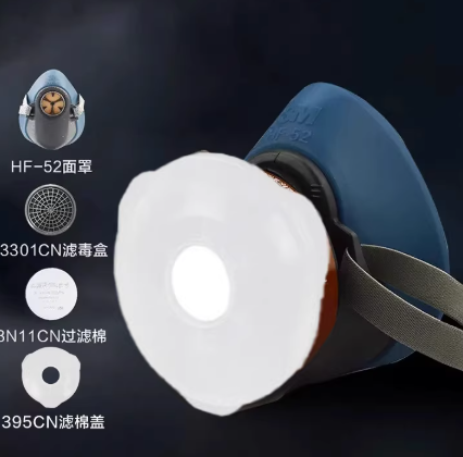 3M硅胶防f毒d面具防有机蒸气防工业粉尘尘f肺HF面罩3200升级版 4件套装